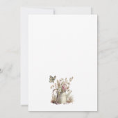 Invitation Modèle de Fête des mariées d'arrosage Can & Butter (Dos)