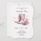 Invitation Modèle de Fête des mariées de fille numérique (Devant)