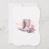 Invitation Modèle de Fête des mariées de fille numérique (Dos)