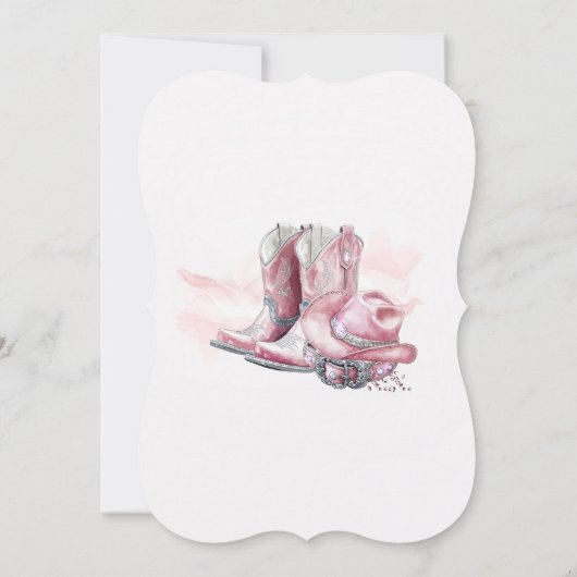 Invitation Modèle de Fête des mariées de fille numérique (Dos)