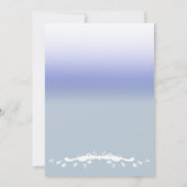 Invitation Modèle de Fête des mariées Ombre Blue Pastel éléga (Dos)