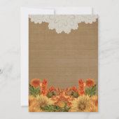 Invitation Modèle de fête d'invitation de partie de chute (Dos)