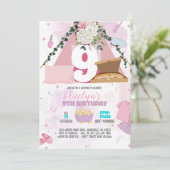 Invitation Modèle de fête pyjama, pastels doux (Debout devant)