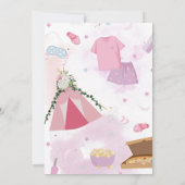 Invitation Modèle de fête pyjama, pastels doux (Dos)