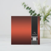 Invitation Modèle de fête rouge contemporain moderne (Debout devant)