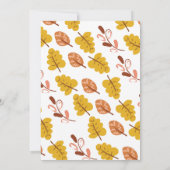 Invitation Modèle de feuille pour la fête des amis de Thanksg (Dos)