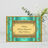 Invitation Modèle de fiançailles de mariage d'anniversaire en (Debout devant)