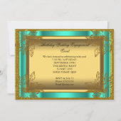 Invitation Modèle de fiançailles de mariage d'anniversaire en (Dos)