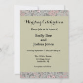 Invitation Modèle de fleur de jasmin de William Morris (Devant)