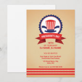 Invitation Modèle de Flyer de la Journée des Présidents Améri (Devant / Derrière)