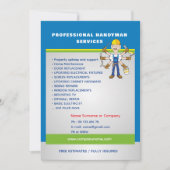 Invitation Modèle de Flyer de Maintenance de Maison Professio (Devant)