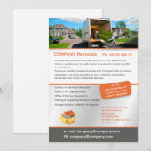 Invitation Modèle de flyer de services de déménagement modifi (Devant / Derrière)