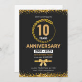 Invitation Modèle de flyer d'invitation d'anniversaire (Devant / Derrière)