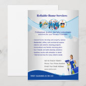 Invitation Modèle de flyer modifiable pour les services à dom (Devant / Derrière)