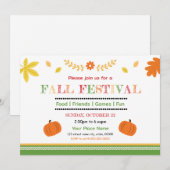 Invitation Modèle de Flyer pour le Festival d'Automne (Devant / Derrière)