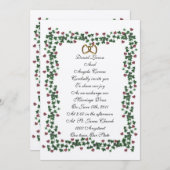 Invitation Modèle de frontière Ivy (Devant / Derrière)