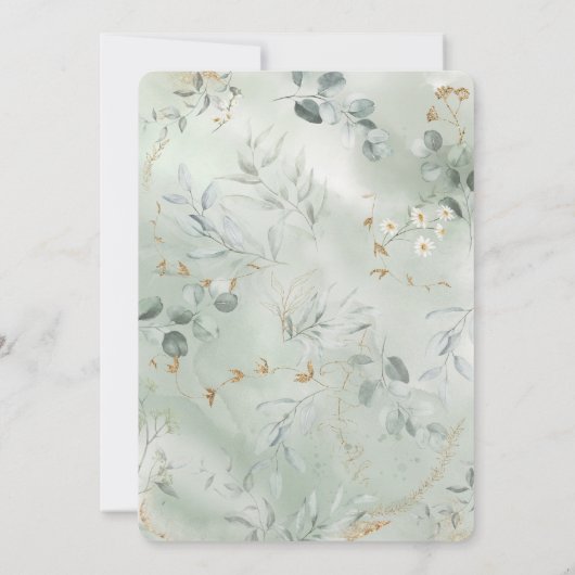 Invitation Modèle de Jardin modifiable (Dos)