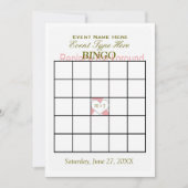 Invitation Modèle de jeu de bingo (Devant)