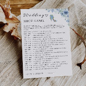 Invitation Modèle de jeu de chaussures Mariage bleu,