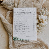 Invitation Modèle de jeu de chaussures Mariage de verdure,