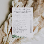 Invitation Modèle de jeu de chaussures Mariage de verdure,