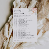 Invitation Modèle de jeu de chaussures Mariage fleur sauvage,