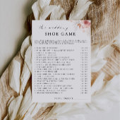 Invitation Modèle de jeu de chaussures Mariage fleur sauvage,