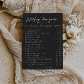 Invitation Modèle de jeu de chaussures Mariage noir,