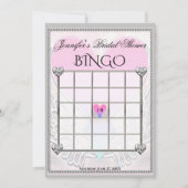Invitation Modèle de jeu Fête des mariées Bingo (Devant)