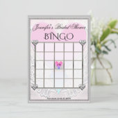 Invitation Modèle de jeu Fête des mariées Bingo (Debout devant)
