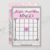 Invitation Modèle de jeu Fête des mariées Bingo (Devant / Derrière)