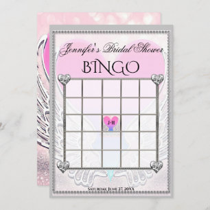 Invitation Modèle de jeu Fête des mariées Bingo
