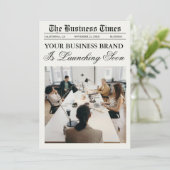 Invitation Modèle de journal d'affaires, journal (Debout devant)