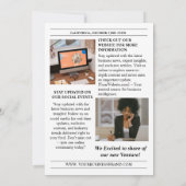 Invitation Modèle de journal d'affaires, journal (Dos)