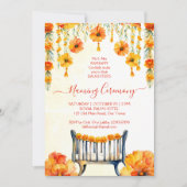 Invitation Modèle de la cérémonie indienne de baptême du berc (Devant)