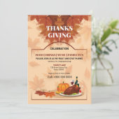 Invitation Modèle de la circulaire de fête d'automne (Debout devant)