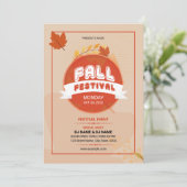 Invitation Modèle de la circulaire de fête d'automne (Debout devant)
