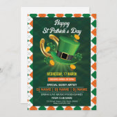 Invitation Modèle de la circulaire d'invitation de Saint-patr (Devant / Derrière)