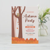 Invitation Modèle de la fête de fête d'automne / automne (Debout devant)