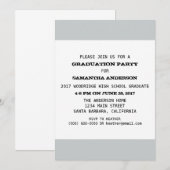 Invitation Modèle de la fête de graduation (Devant / Derrière)