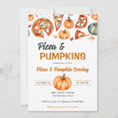 Invitation Modèle de la fête de la pizza et de la sculpture c (Devant)