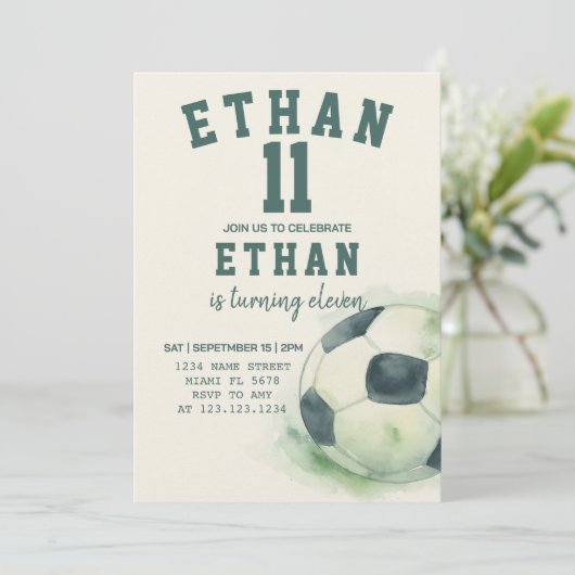 Invitation Modèle de la fête sportive modifiable (Debout devant)