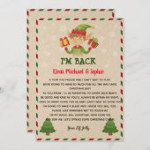 Invitation Modèle de lettre de lutin (Devant / Derrière)