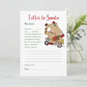 Invitation Modèle de lettre de Noël pour enfants à envoyer au (Debout devant)