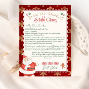 Invitation Modèle de lettre personnalisée du Père Noël