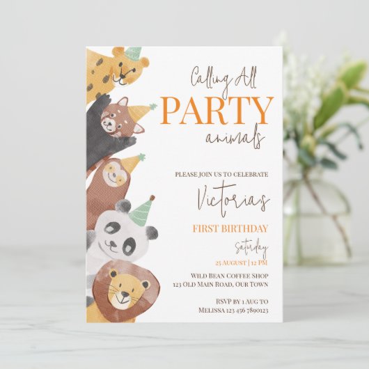 Invitation Modèle de l'invitation (Debout devant)