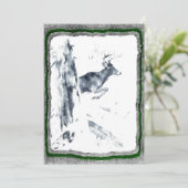 Invitation modèle de l'invitation à la chasse aux cerfs (Debout devant)