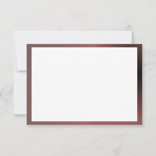 Invitation Modèle de l'invitation à la frontière blanche du R (Dos)