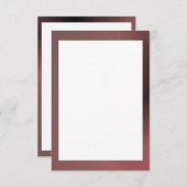 Invitation Modèle de l'invitation à la frontière blanche du R (Devant / Derrière)