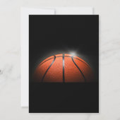 Invitation Modèle de l'invitation d'anniversaire de basket-ba (Dos)